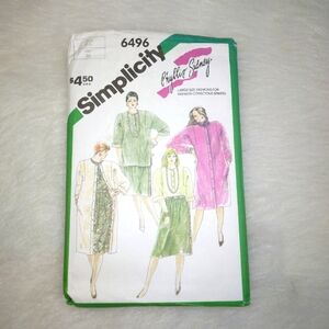 Simplicity 6496 Sz 22 Phyllis Sidney Large size fashions for fashion conscious